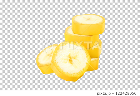 バナナ イラスト リアル 白バック バナナ イラスト リアル 白バック 122428050