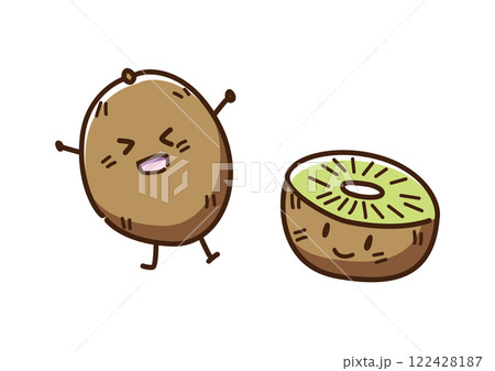 キウイフルーツ　キャラクター　ゆるかわ 122428187