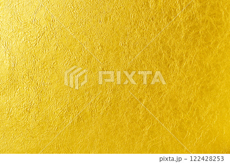左から光が差す金色のもみ和紙の背景 122428253