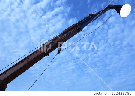 Heavy Crane at Harbor 122428786