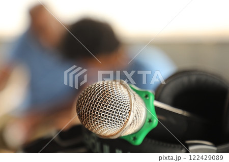 Mic on the stage India Mic on the stage India 122429089