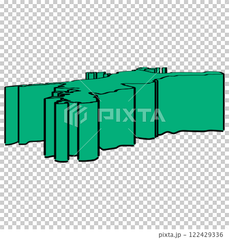 Ehime prefecture_isometric illustration_01 Ehime prefecture_isometric illustration_01 122429336