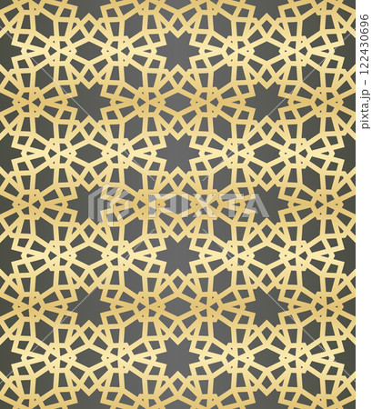 Islamic background with traditional style arabic. Seamless pattern for card, background, fabric or abstract design. Muslim ornament. 122430696