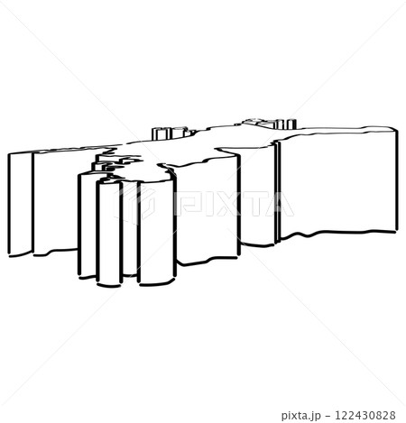 愛媛県_アイソメトリックイラスト_02 愛媛県_アイソメトリックイラスト_02 122430828