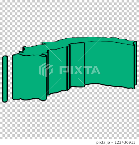 Kochi prefecture_isometric illustration_01 Kochi prefecture_isometric illustration_01 122430913