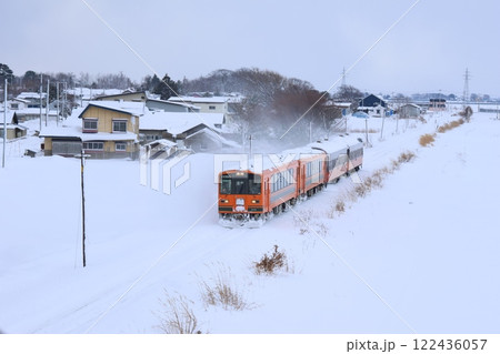 【津軽鉄道】津軽21形+オハ46形+オハフ33形〜ストーブ列車〜(津軽鉄道線:大沢内〜深郷田) 【津軽鉄道】津軽21形+オハ46形+オハフ33形〜ストーブ列車〜(津軽鉄道線:大沢内〜深郷田) 122436057