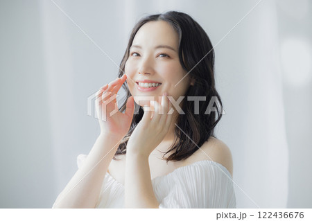 若い女性、ビューティーイメージ 122436676