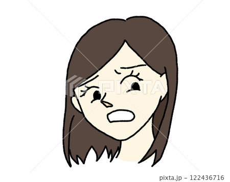 文句を言う女性 122436716