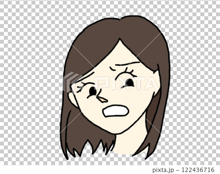 文句を言う女性 122436716