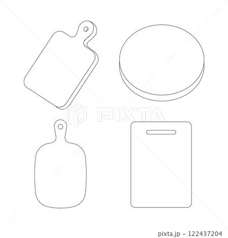 cutting board icon vektor 122437204