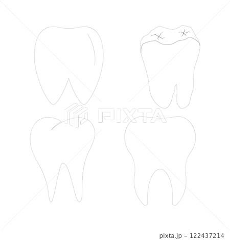 Vector tooth icon 122437214