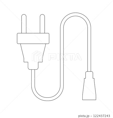 extension cord simple vector icon 122437243