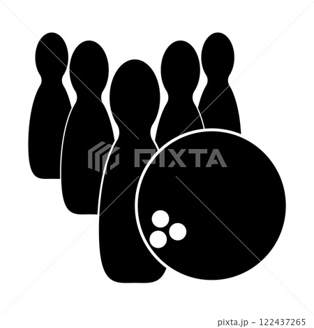 bowling logo vector 122437265