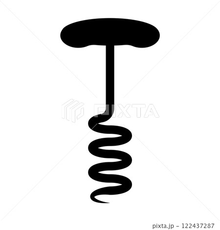Corkscrew icon vector Corkscrew icon vector 122437287