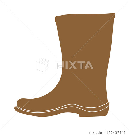 Rain boots icon vector Rain boots icon vector 122437341