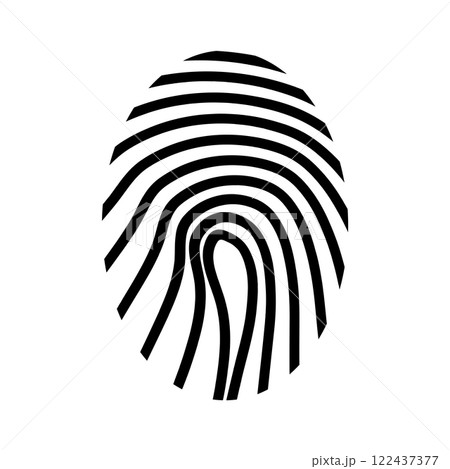 fingerprint probe logo vector 122437377