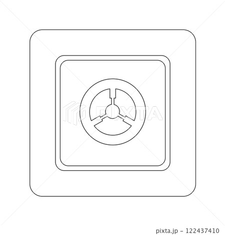 safe icon vector 122437410