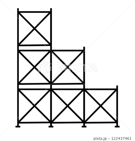 Scaffolding icon vector 122437461