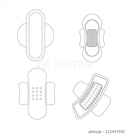 sanitary pad icon sanitary pad icon 122437505