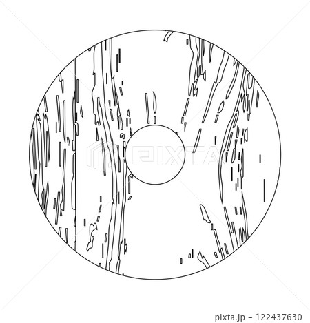 vintage wooden wheel vector icon 122437630