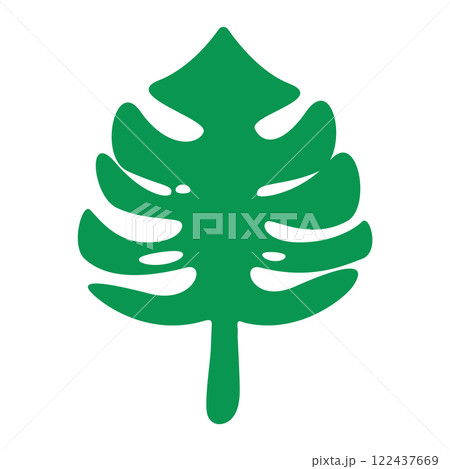 monstera leaf icon monstera leaf icon 122437669