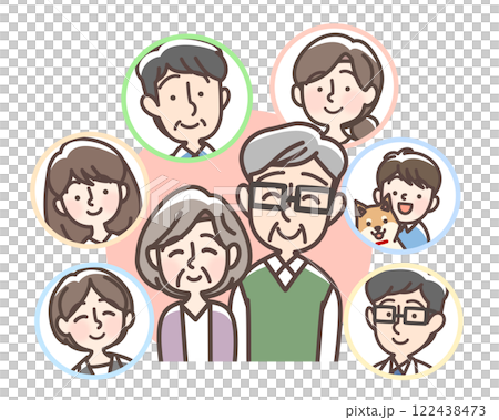 高齢者をみんなでサポートするイメージ 高齢者をみんなでサポートするイメージ 122438473