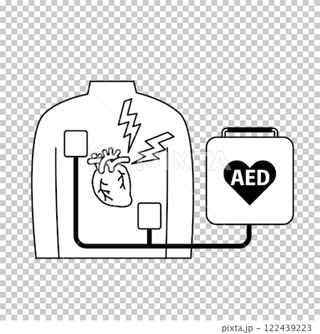 AEDのイメージイラスト 122439223