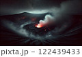 火山の火口 122439433