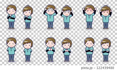 Male and female child support workers 05 122439480