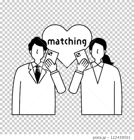 マッチングアプリと男女 122439501