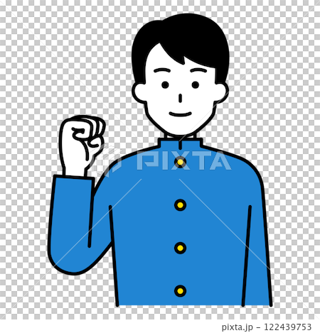學習膽量姿勢的男孩 學習膽量姿勢的男孩 122439753