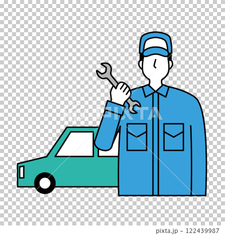 Male auto mechanic Male auto mechanic 122439987
