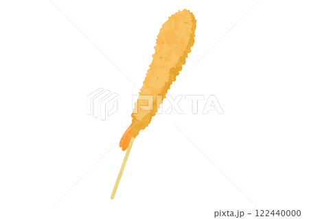 エビの串カツのベクターイラスト 122440000