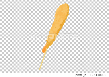 エビの串カツのベクターイラスト 122440000