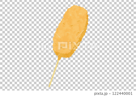豚肉の串カツのベクターイラスト 122440001