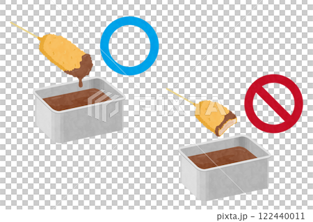 向量圖的串炸不能兩次沾醬 向量圖的串炸不能兩次沾醬 122440011