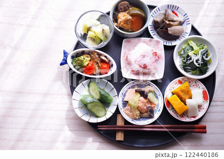糖質制限を意識した野菜たっぷりヘルシー和膳 糖質制限を意識した野菜たっぷりヘルシー和膳 122440186