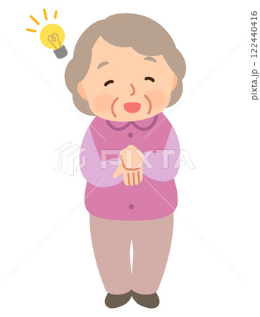 高齢女性 表情ポーズ シニア 高齢者 後期高齢者 高齢女性 表情ポーズ シニア 高齢者 後期高齢者 122440416