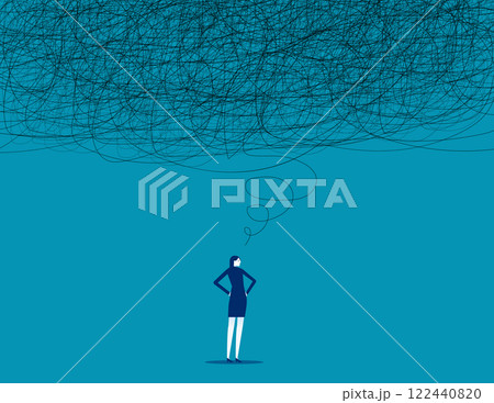 Businesses confusion and complexity, Business mistake vector flat style 122440820