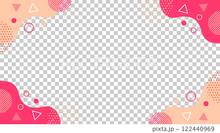 幾何圖案 03 傳單、網頁和視訊背景資料 16:9 尺寸 米色 粉紅色 紅色 紅色 紫色 122440969