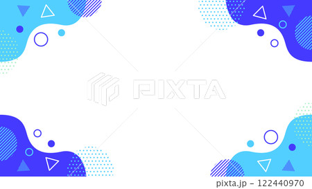 幾何学模様03 チラシ・Web・動画背景素材16:9サイズ 水色 青 シアン ブルー 幾何学模様03 チラシ・Web・動画背景素材16:9サイズ 水色 青 シアン ブルー 122440970