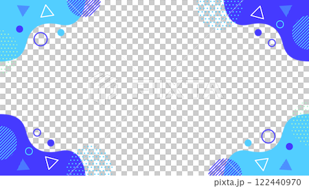 幾何学模様03 チラシ・Web・動画背景素材16:9サイズ 水色 青 シアン ブルー 幾何学模様03 チラシ・Web・動画背景素材16:9サイズ 水色 青 シアン ブルー 122440970
