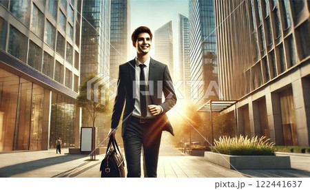 フレッシュな笑顔の新社会人 122441637