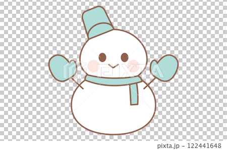 Cute snowman character illustration Cute snowman character illustration 122441648