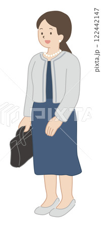 式典に出席する保護者のベクターイラスト 式典に出席する保護者のベクターイラスト 122442147