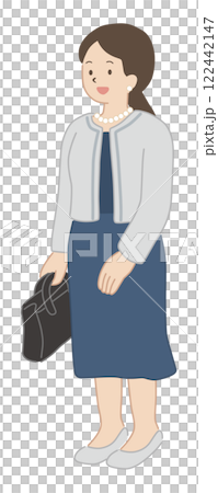 式典に出席する保護者のベクターイラスト 式典に出席する保護者のベクターイラスト 122442147
