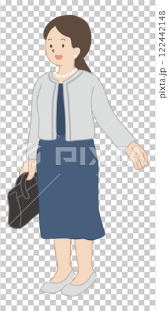 式典に出席する保護者のベクターイラスト 式典に出席する保護者のベクターイラスト 122442148