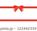 赤いリボンのパーツ 122442339