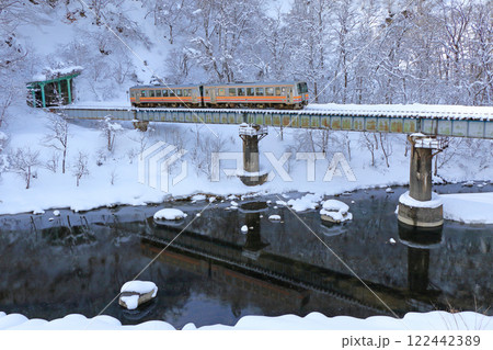 大糸線 冬の非電化区間 大糸線 冬の非電化区間 122442389