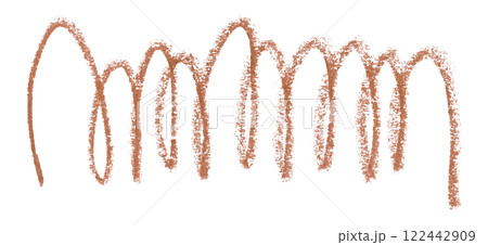 brown pencil strokes isolated on transparent background 122442909